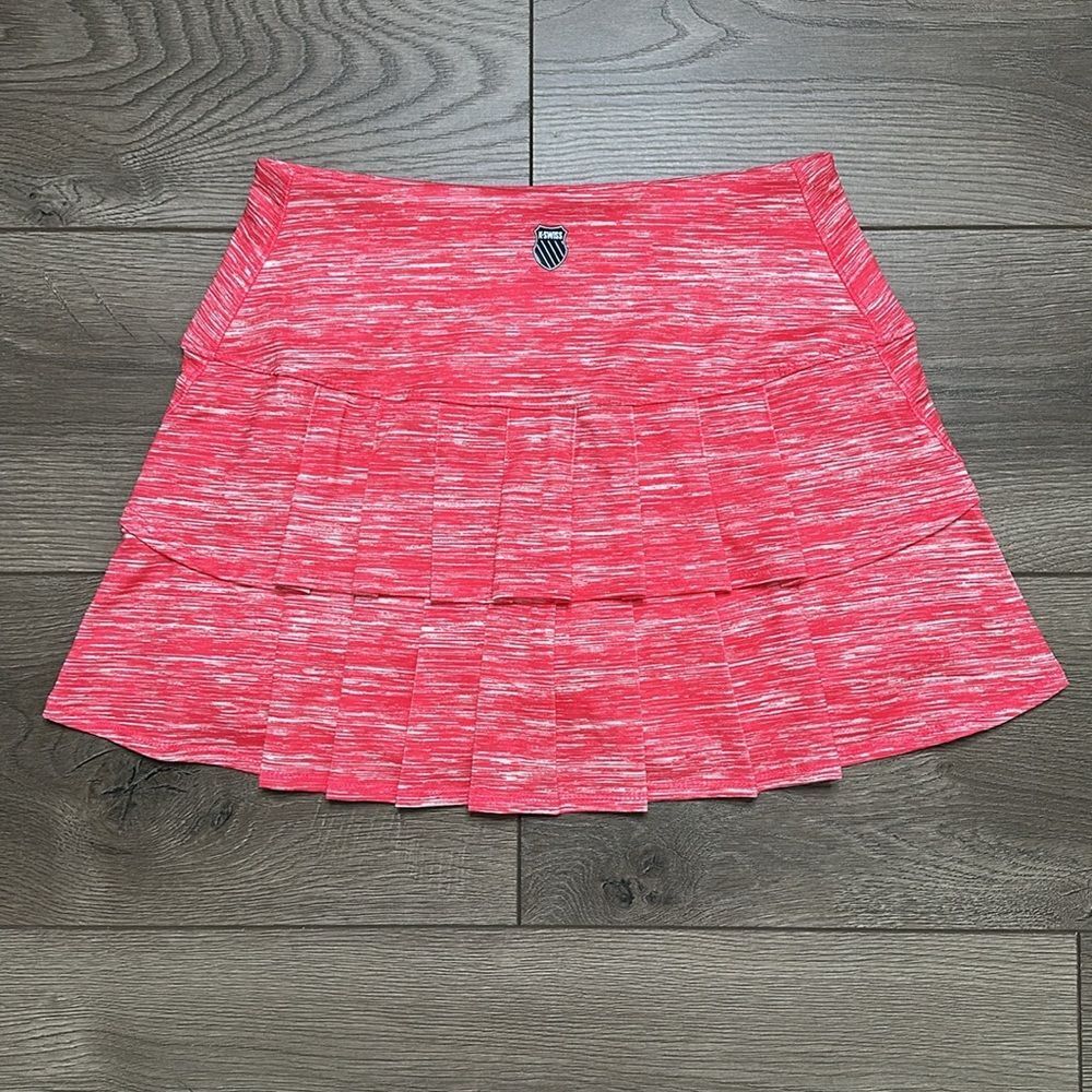 Lucky in Love Pink Heathered Pleated Tennis Skort